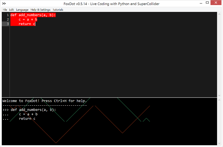 FoxDot Editor